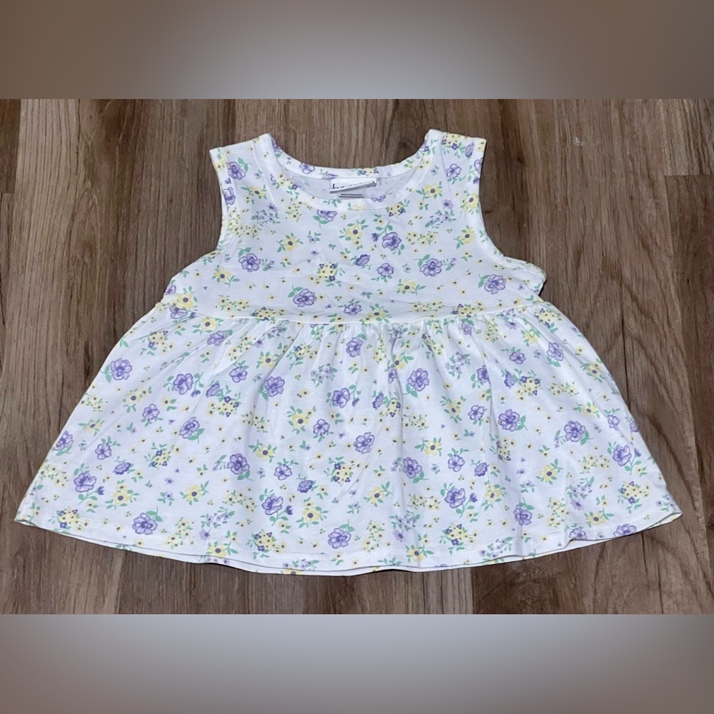 Girls Nicole Miller New York Sleeveless Floral Top